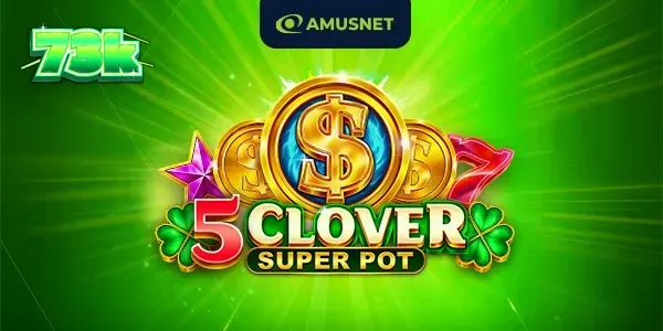 Tampilan visual slot Clover Super Pot dengan desain 3-reel yang cerah
